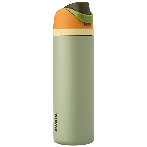 Owala FreeSip Insulated Stainless Steel Water Bottle with Straw for Sports Travel and School BPAFree Sports Water Bottle 24 oz Camo Cool