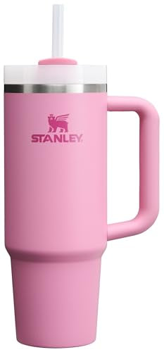 Stanley Quencher H20 FlowState Stainless Steel Vacuum Insulated Tumbler with Lid and Straw for Water Iced Tea or Coffee Smoothie and More Peony 30oz