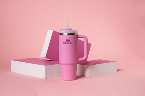 Stanley Quencher H20 FlowState Stainless Steel Vacuum Insulated Tumbler with Lid and Straw for Water Iced Tea or Coffee Smoothie and More Peony 30oz