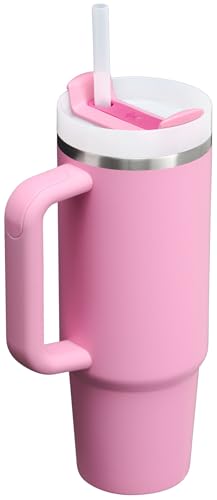 Stanley Quencher H20 FlowState Stainless Steel Vacuum Insulated Tumbler with Lid and Straw for Water Iced Tea or Coffee Smoothie and More Peony 30oz
