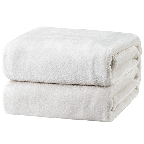 Bedsure Fleece Bed Blankets Queen Size Grey  Soft Lightweight Plush Fuzzy Cozy Luxury Blanket Microfiber 90x90 inches