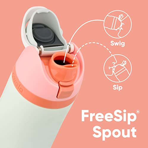 Owala FreeSip Insulated Stainless Steel Water Bottle with Straw for Sports Travel and School BPAFree Sports Water Bottle 24 oz Camo Cool