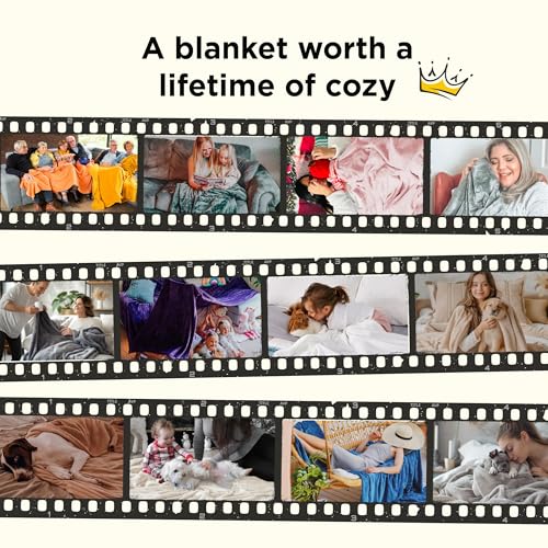 Bedsure Fleece Bed Blankets Queen Size Grey  Soft Lightweight Plush Fuzzy Cozy Luxury Blanket Microfiber 90x90 inches