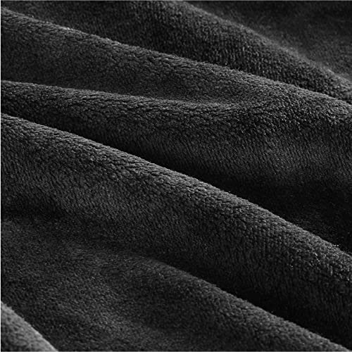 Bedsure Fleece Bed Blankets Queen Size Grey  Soft Lightweight Plush Fuzzy Cozy Luxury Blanket Microfiber 90x90 inches