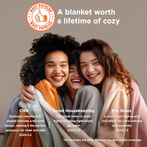 Bedsure Fleece Bed Blankets Queen Size Grey  Soft Lightweight Plush Fuzzy Cozy Luxury Blanket Microfiber 90x90 inches