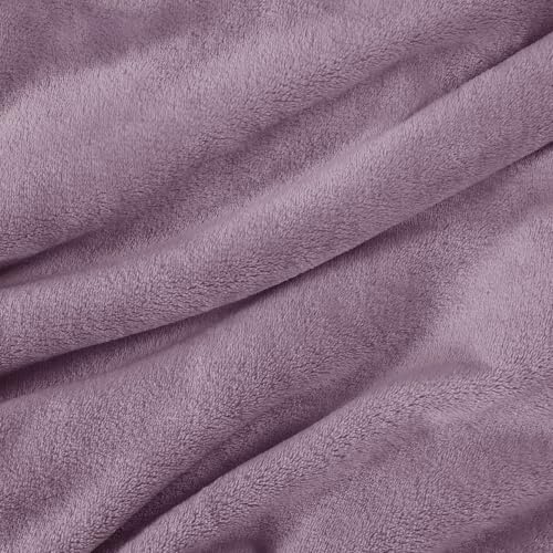 Bedsure Fleece Bed Blankets Queen Size Grey  Soft Lightweight Plush Fuzzy Cozy Luxury Blanket Microfiber 90x90 inches