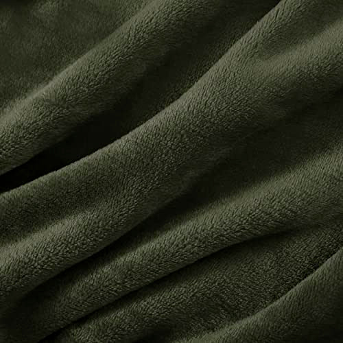 Bedsure Fleece Bed Blankets Queen Size Grey  Soft Lightweight Plush Fuzzy Cozy Luxury Blanket Microfiber 90x90 inches