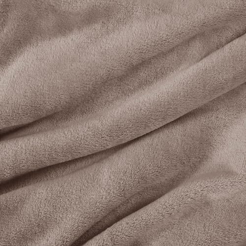 Bedsure Fleece Bed Blankets Queen Size Grey  Soft Lightweight Plush Fuzzy Cozy Luxury Blanket Microfiber 90x90 inches