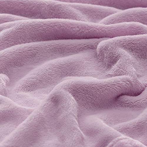 Bedsure Fleece Bed Blankets Queen Size Grey  Soft Lightweight Plush Fuzzy Cozy Luxury Blanket Microfiber 90x90 inches