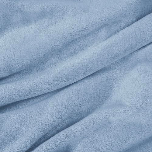 Bedsure Fleece Bed Blankets Queen Size Grey  Soft Lightweight Plush Fuzzy Cozy Luxury Blanket Microfiber 90x90 inches