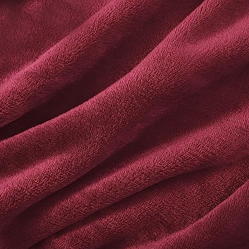 Bedsure Fleece Bed Blankets Queen Size Grey  Soft Lightweight Plush Fuzzy Cozy Luxury Blanket Microfiber 90x90 inches