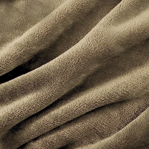 Bedsure Fleece Bed Blankets Queen Size Grey  Soft Lightweight Plush Fuzzy Cozy Luxury Blanket Microfiber 90x90 inches