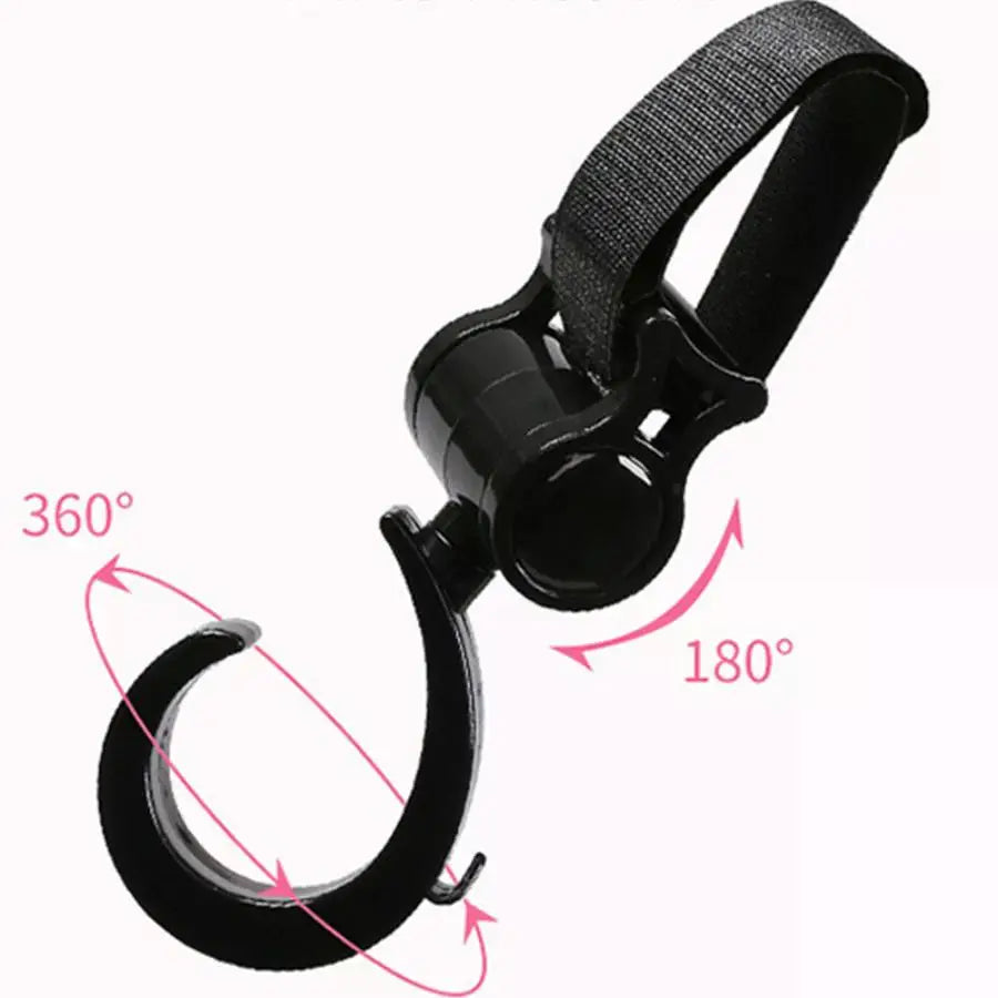 1/2PCS Pram Hook Multifunctional 360 Degree Rotating Hanger Shopping Cart Car Seats Hooks Baby Stroller Accessories