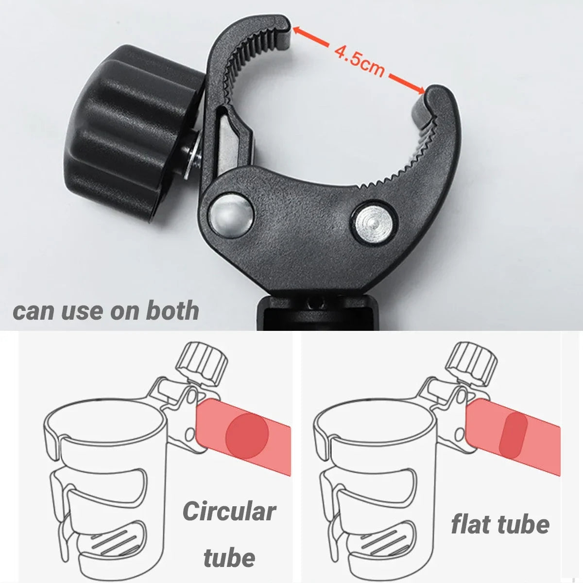 360 Adjustable Stroller Water Cup Holder Kid Car Bottle Holders Baby Toddler Wheelchair Drink Cups Bracket Mount Stand