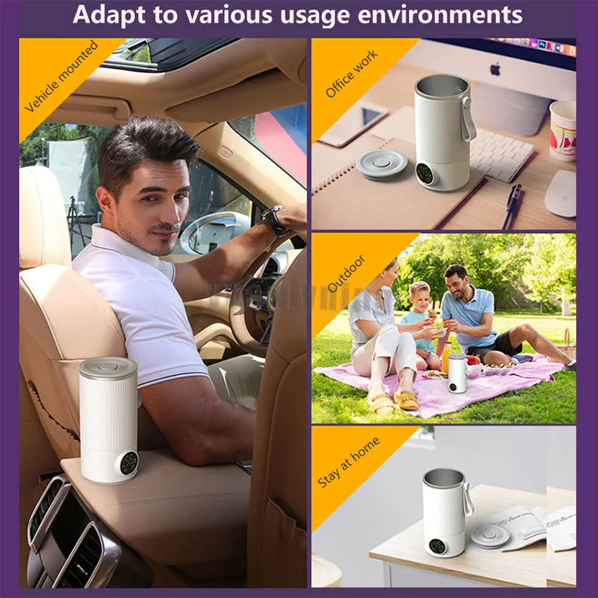 Baby Bottle wireless Warmer For Breast Milk Newborn Baby Feeding Bottle Adjustable Heating Warmer Portable Baby Accessories