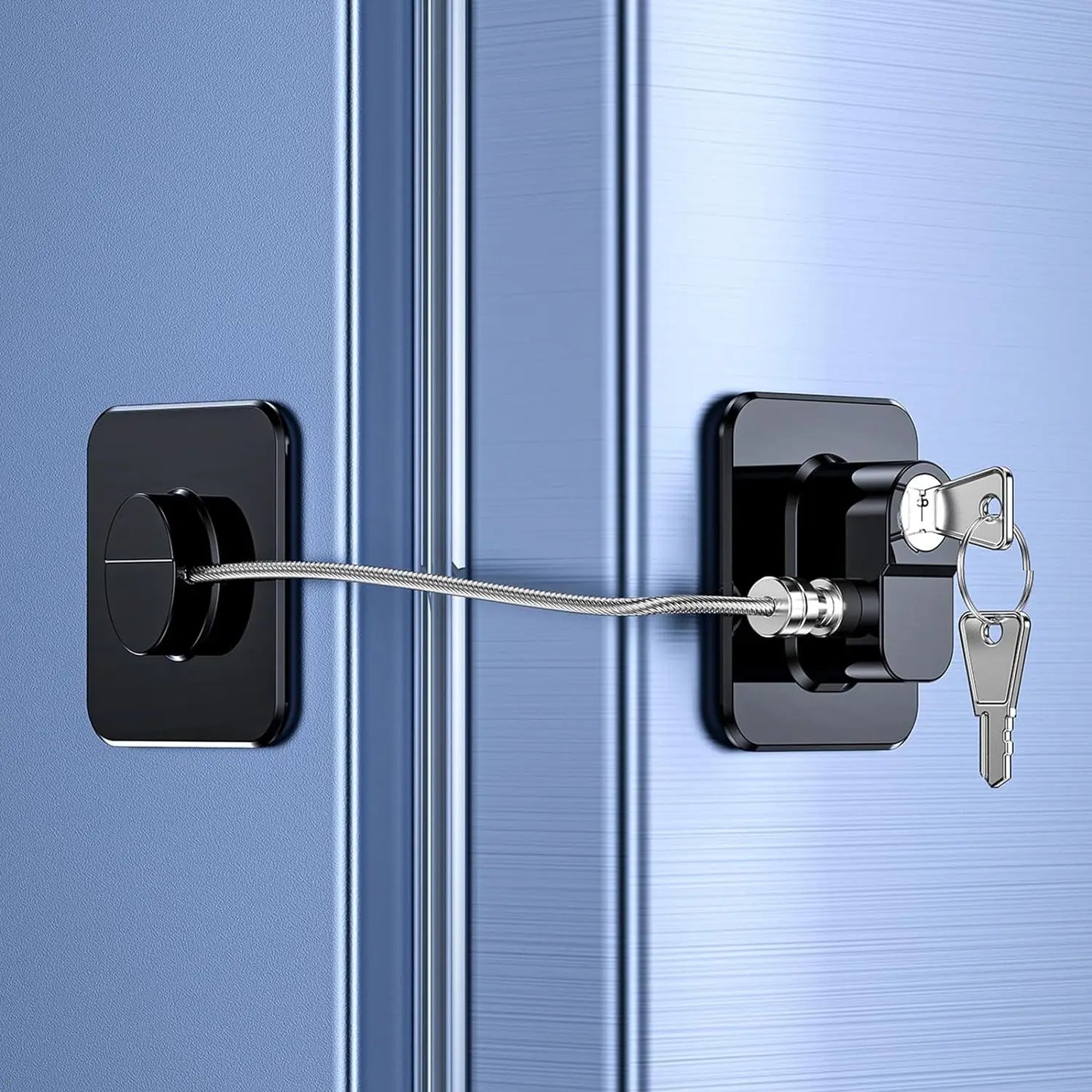 Baby Safety Refrigerator Lock with Keys Infant Security Cabinet Locks Sliding Closet Door Locks  Baby Security Protection