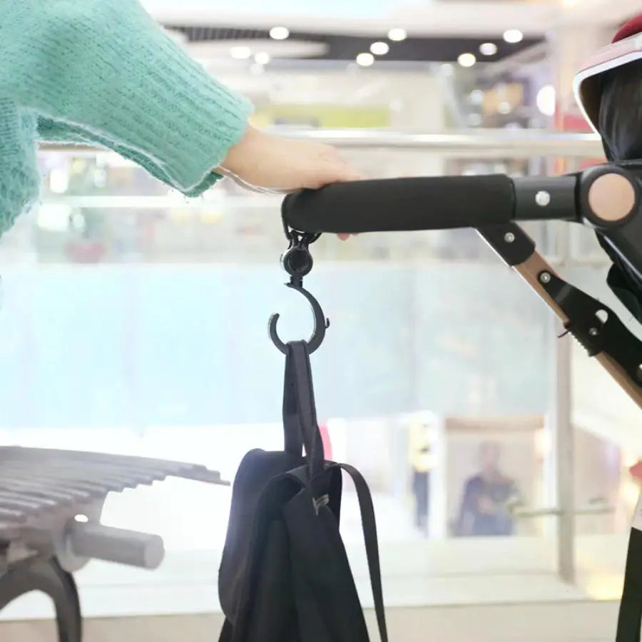1/2PCS Pram Hook Multifunctional 360 Degree Rotating Hanger Shopping Cart Car Seats Hooks Baby Stroller Accessories