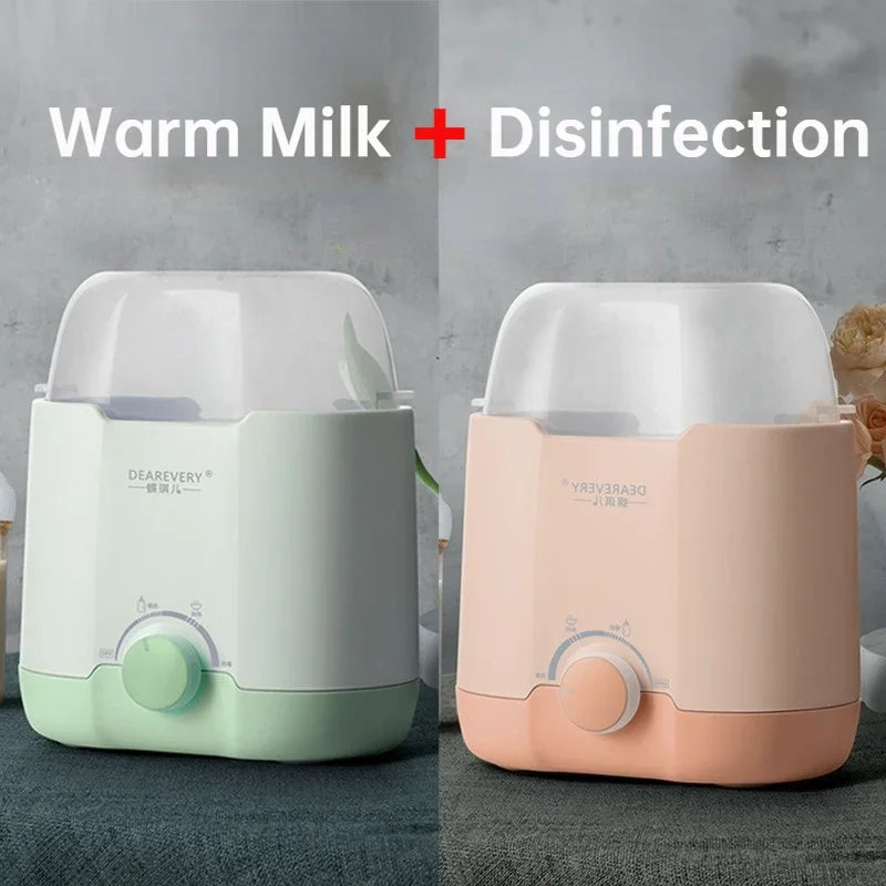 Baby Bottle Heater Portable Professional Beautiful Food and Milk Heater 150W Dual Baby Bottle Heater and Disinfector Baby Milk