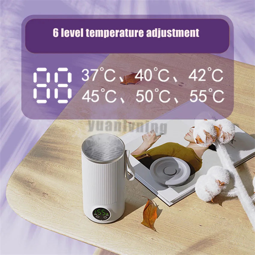 Baby Bottle wireless Warmer For Breast Milk Newborn Baby Feeding Bottle Adjustable Heating Warmer Portable Baby Accessories