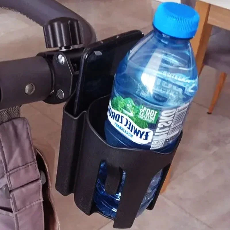 2 in 1 Baby Stroller Water Cup Holder with Mobile Phone Holderbottle Holderelectric Carbicycle Universal Water Bottle Holder