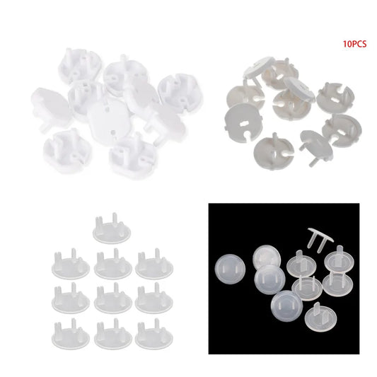 10pcs DE EK EU US French Standard Plug Power Socket Electrical Outlet Protector Cover Baby Children Safety Guard Protection