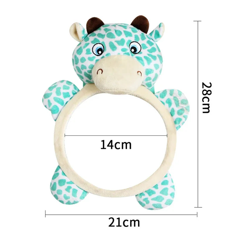 Black White View Back Seat Mirror Baby Car Mirror Safety Seat Headrest Rearview Mirror Baby Facing Rear Ward Car Kids Monitor